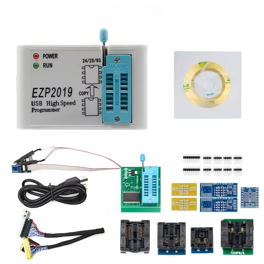 EZP2019 Высокоскоростной USB-программатор SPI EZP 2019 Поддержка 24 25 93 EEPROM 25 Набор микросхем флэш-билетов