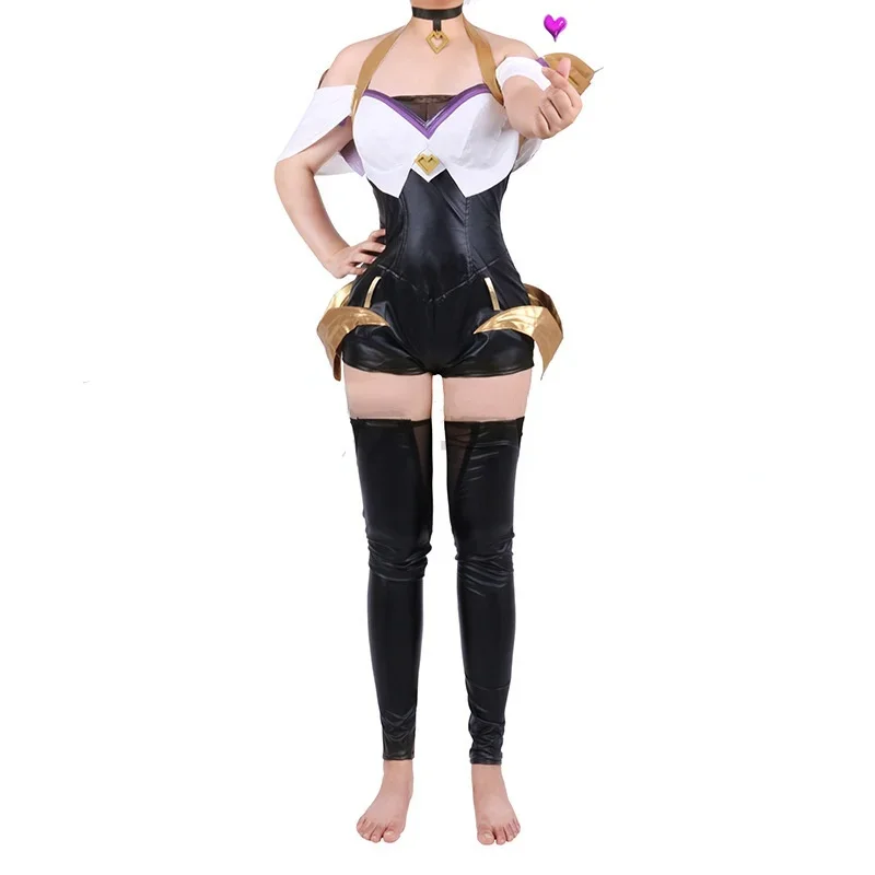 Spiel lol Geist Blüte ahri cosplay kda enges Kostüm sexy Mädchen Anime Kleid Overalls Party Halloween Anzüge Perücke Ohren