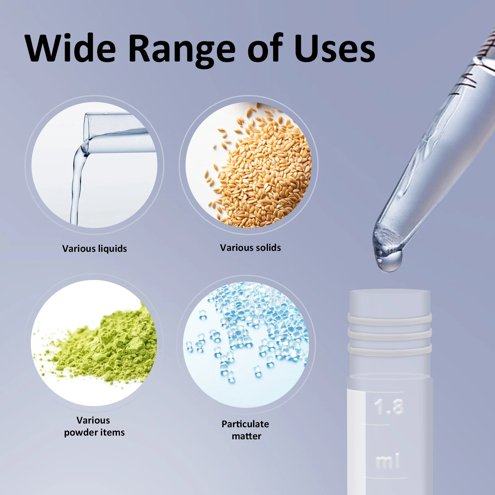 50PCS 1.8ML Cryotubes + 50-Hole Cryotube Box, Sample Bottles With Screw Caps/Scale/Writing Area, For Low-Temperature Storage