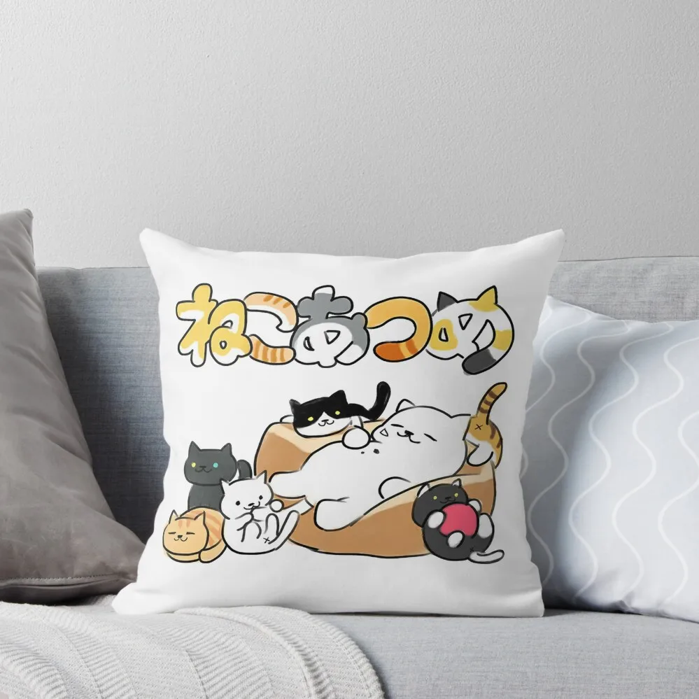 

Neko atsume - Tubbs cat & more - Neko Throw Pillow Cushions For Sofa christmas supplies Cushion Cover For Sofa pillow