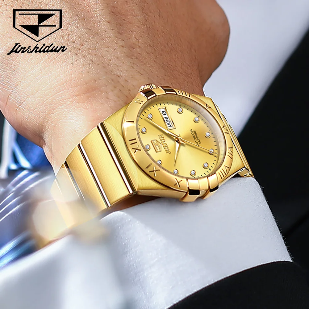 JSDUN Fashion Luxury Automatic Mechanical Watch for Men New High Quality Waterproof Men\'s Wrist Watches Simple Classic Man Watch