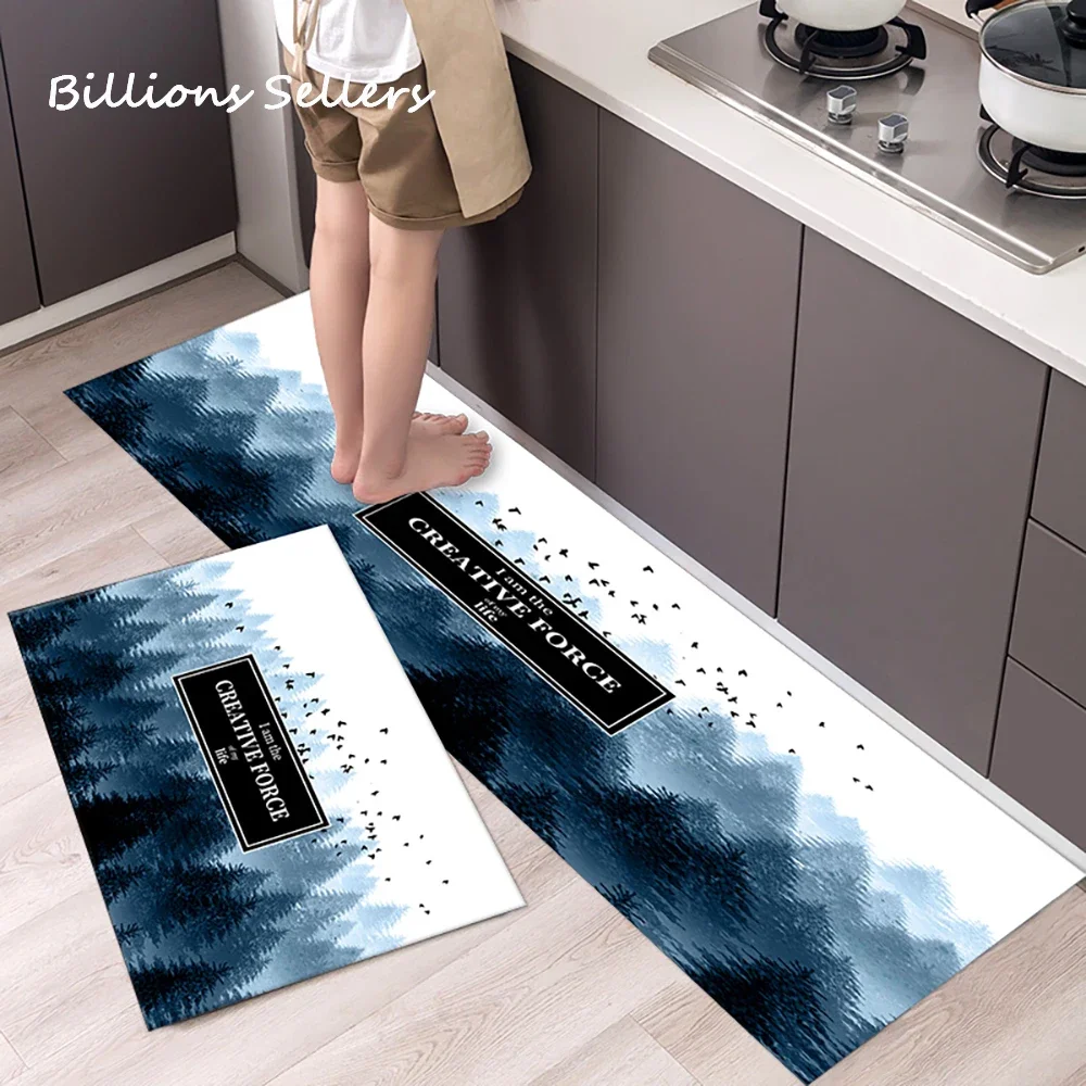 Long Kitchen Carpet for Floor Home Entrance Doormat Bedroom Living Room Decor Bedside Rug Hallway Balcony Bathroom Anti-Slip Mat