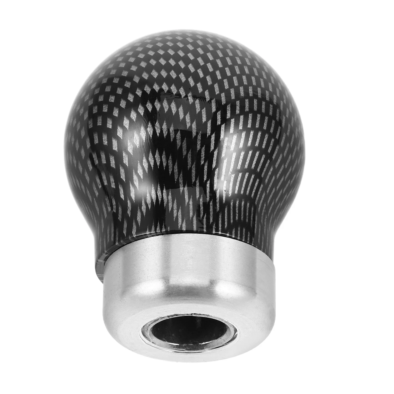 

Carbon Fiber Gear Shift Knob Metal Manual Transmission Ball Grip Lightweight Durable Vehicle Shift Lever Replacement Accessory