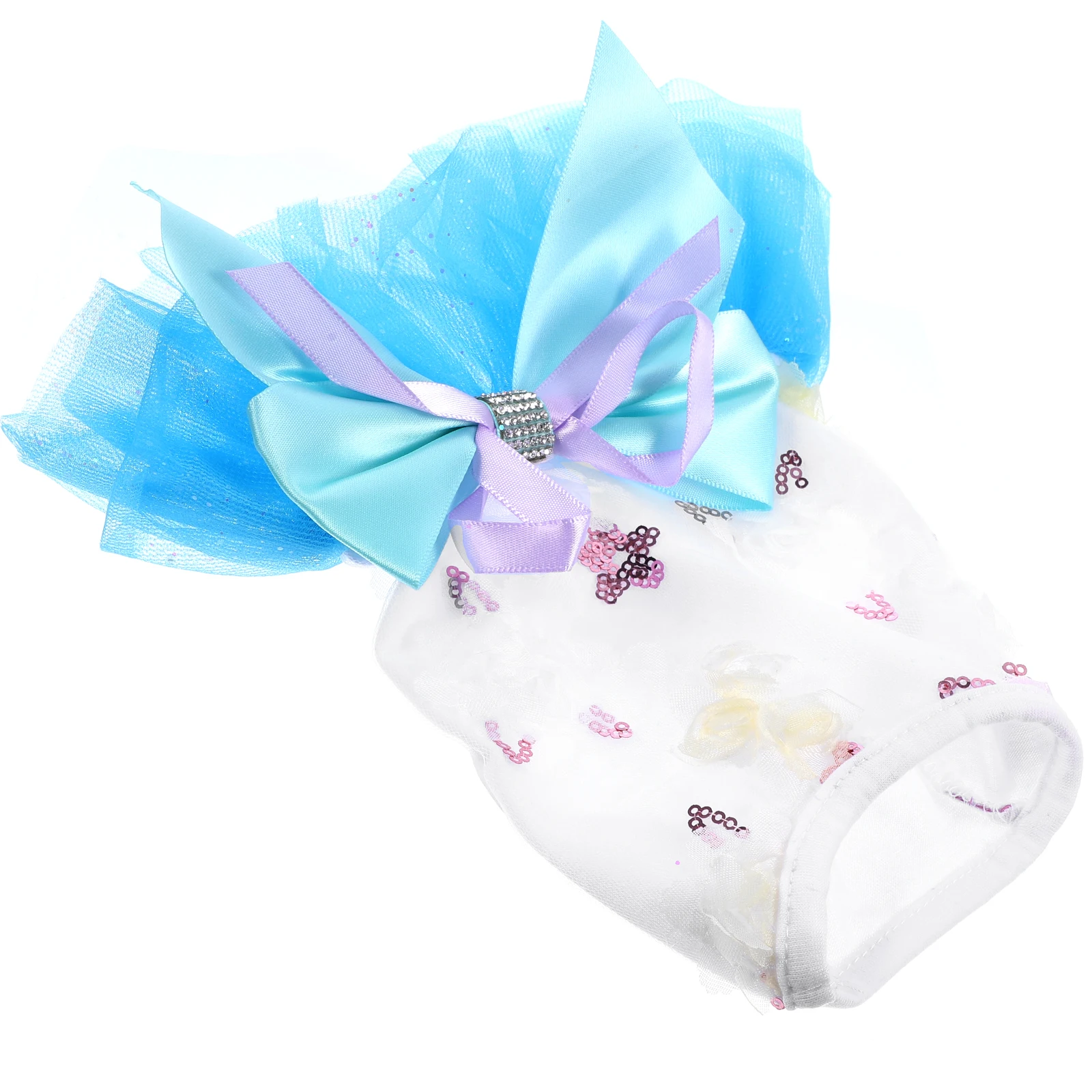 

Princess Birthday for Female Puppy Clothes Girl Pet Dog Flower Girl Dress Small Dog Dress Costumes