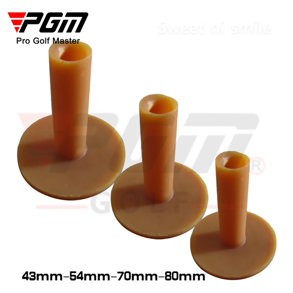 PGM 10pcs Rubber Golf Tee Holders for Indoor Outdoor Golf Driving Range 43mm 54mm 70mm 83mm Golf Ball Practice Accessorice QT001