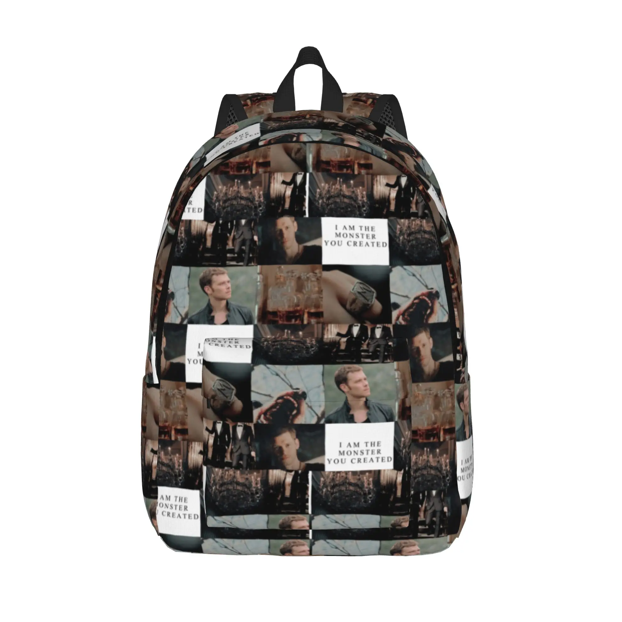 Klaus Mikaelson The Originals Casual Backpack with Pocket School Work the vampire diaries Daypack Men Women College Canvas Bags