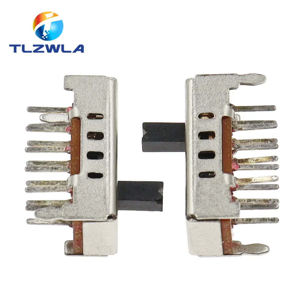 20PCS SS-24D02G4 SS24D02VG4 12Pin Toggle switch SS24D02G4 2P4T Slide Switch Handle High 4MM