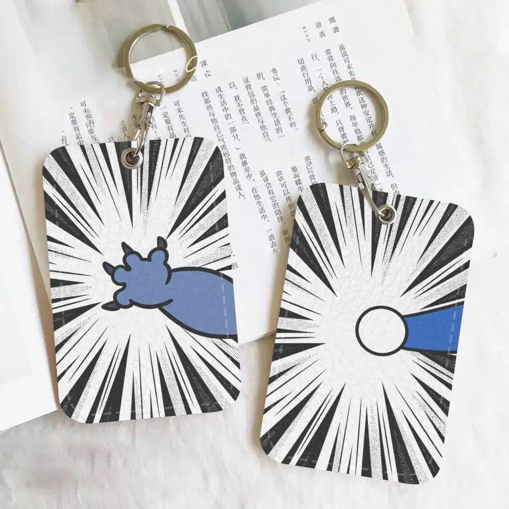 

1 шт. Забавный мультяшный держатель для карт, подходит для банковских карт, проездных на метро и автобус, кошельков, бейджей, брелоков.