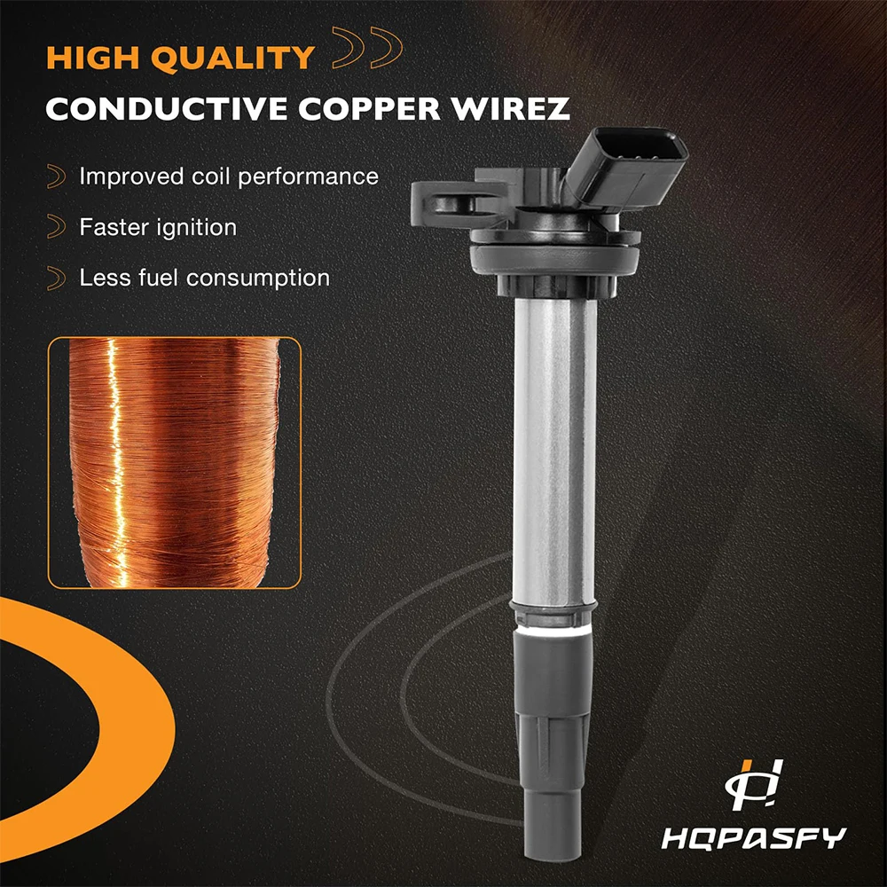 ملف الإشعال متوافق مع تويوتا كورولا ماتريكس بريوس سليل IM سليل XD لكزس CT200H بونتياك فيبي والمزيد # UF-596 #4