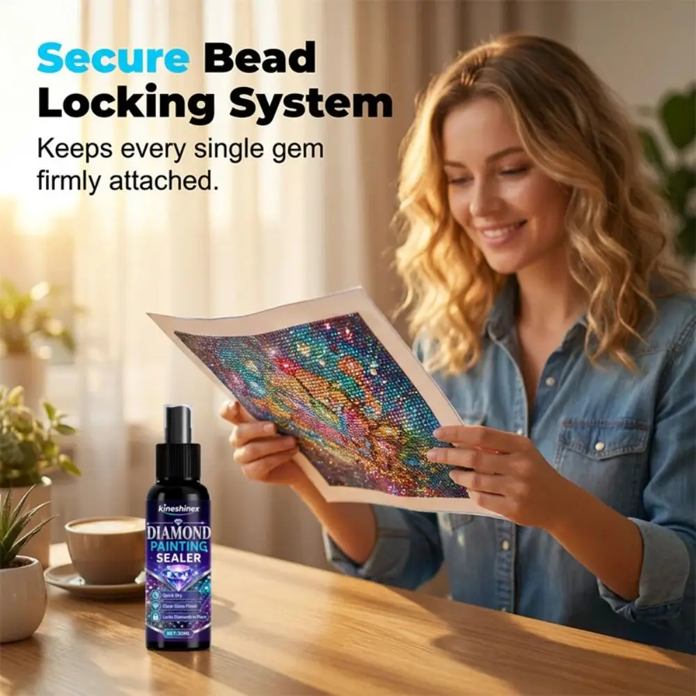 New Clear Finish Diamond Art Sealer Quick Dry Pump Spray Craft Glue Spray Glossy Finish Puzzle Fixative Jigsaw Puzzles