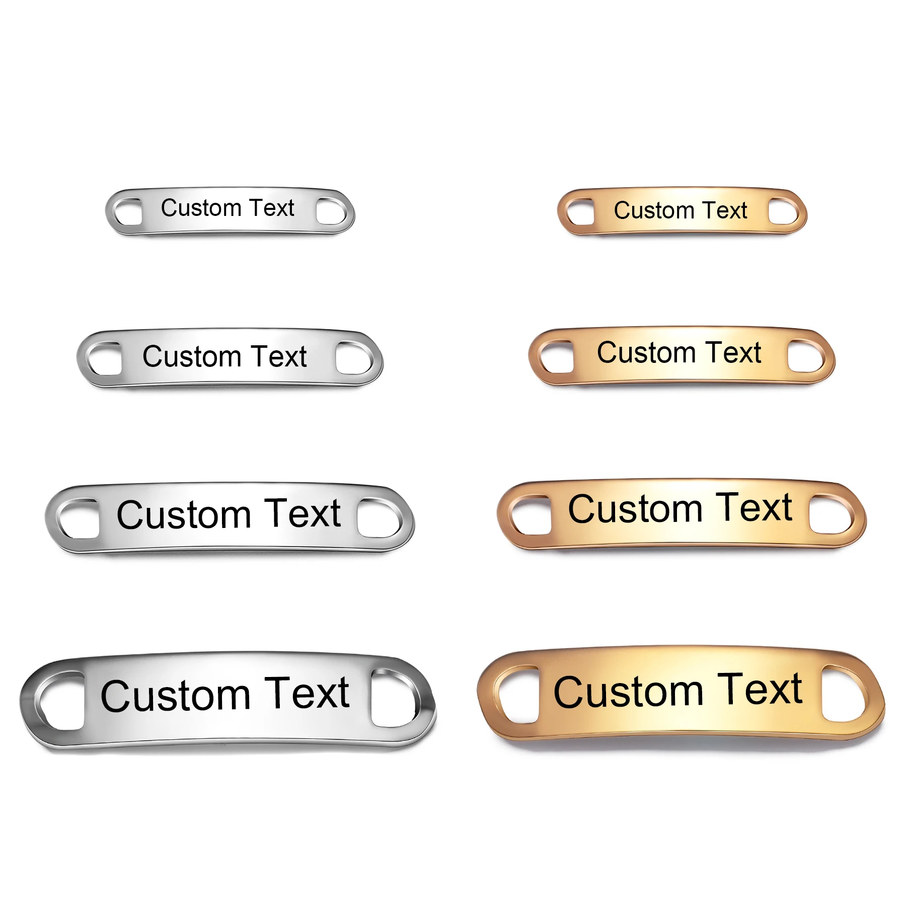 

15PcsPersonalized Custom Engraved Metal Tag Stainless Steel Jewelry Component for DIY Bracelet Necklace Wholesale & Dropshipping