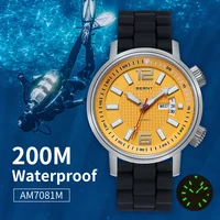 BERNY 20ATM Diver reloj mecánico automático para hombres superluminoso impermeable natación buceo reloj de pulsera zafiro cuerda automática