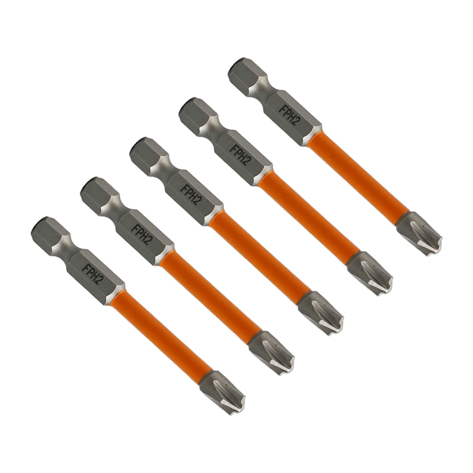 Magnetic Screwdriver Bit FPH2 For Electrician Hand Tools Kit Orange Parts 65mm/110mm Alloy Steel Slotted Cross