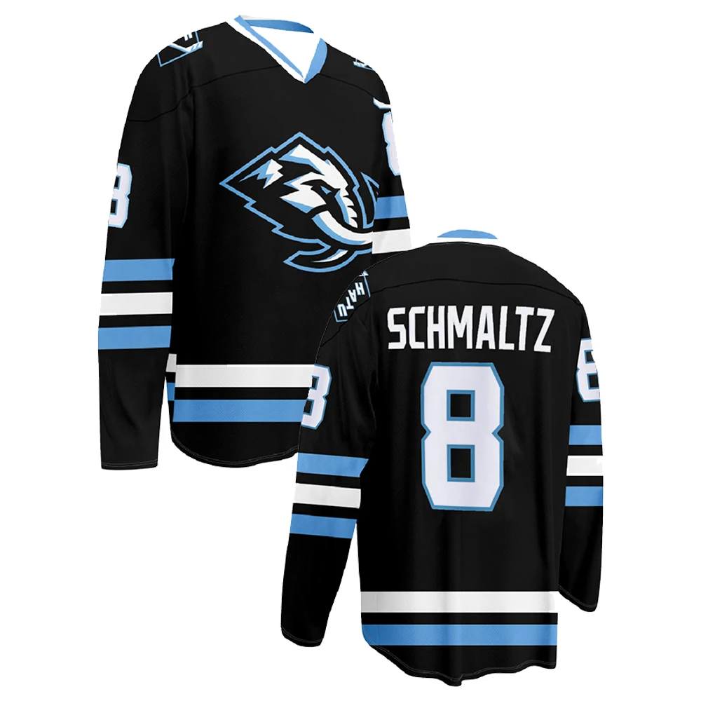 ميرش يوتا ماموث هوكي جيرسي الخامس الرقبة طويلة الأكمام ملابس رياضية النساء الرجال الرياضة البلوز لاعب تأثيري قميص حريمي #5