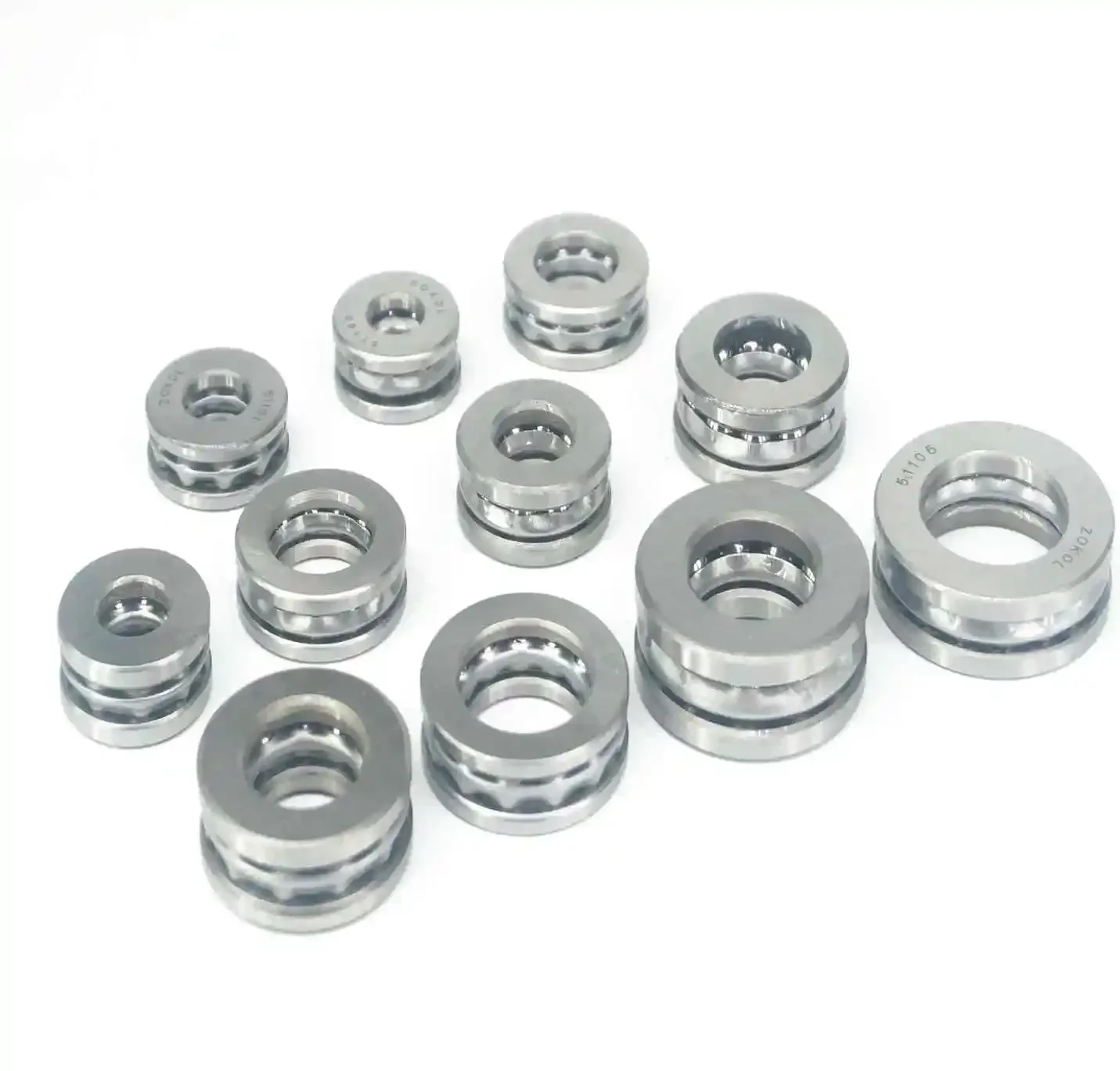 I.D 10mm To 120mm Axial Ball Thrust Bearing 51100 51101 51102 51103 51104 51105 51106 51200 51201 51202 51203
