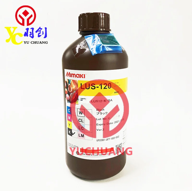 Original Mimaki LUS-120 Ink 1000mL JFX200 Ink With Chip PR200 Primer for Mimaki UJF3042/6042 Inkjet Printer MYCKLcLmCLW Hot Sale