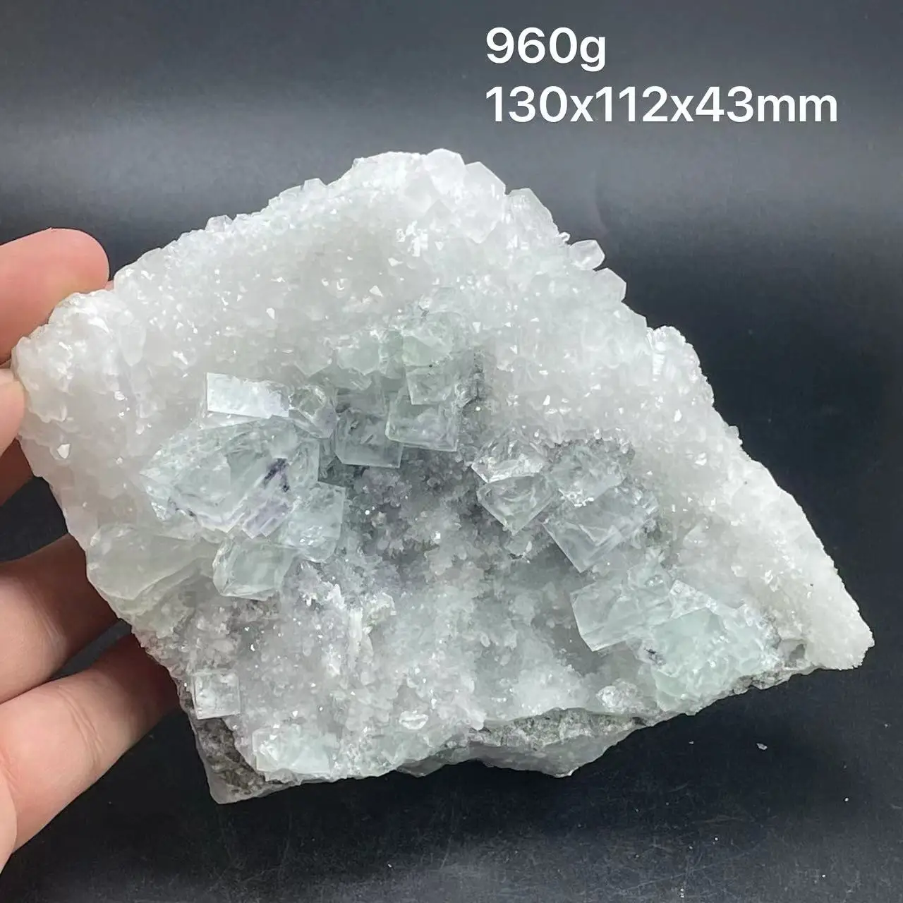 

new! 100% natural fluorite crystal, calcite, quartz symbiotic mineral, very beautiful, healing crystal from fragrant Zhejiang