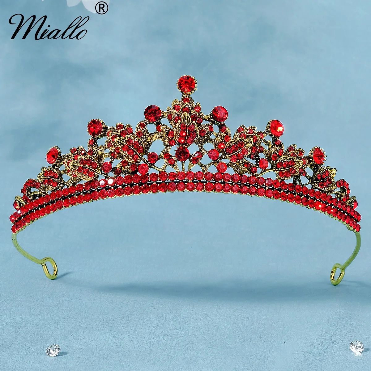 

Miallo Elegant Ladies Simple Crown Princess Party Tiara Bridal Headpiece Jewelry Hair Accessories for Important Occasions