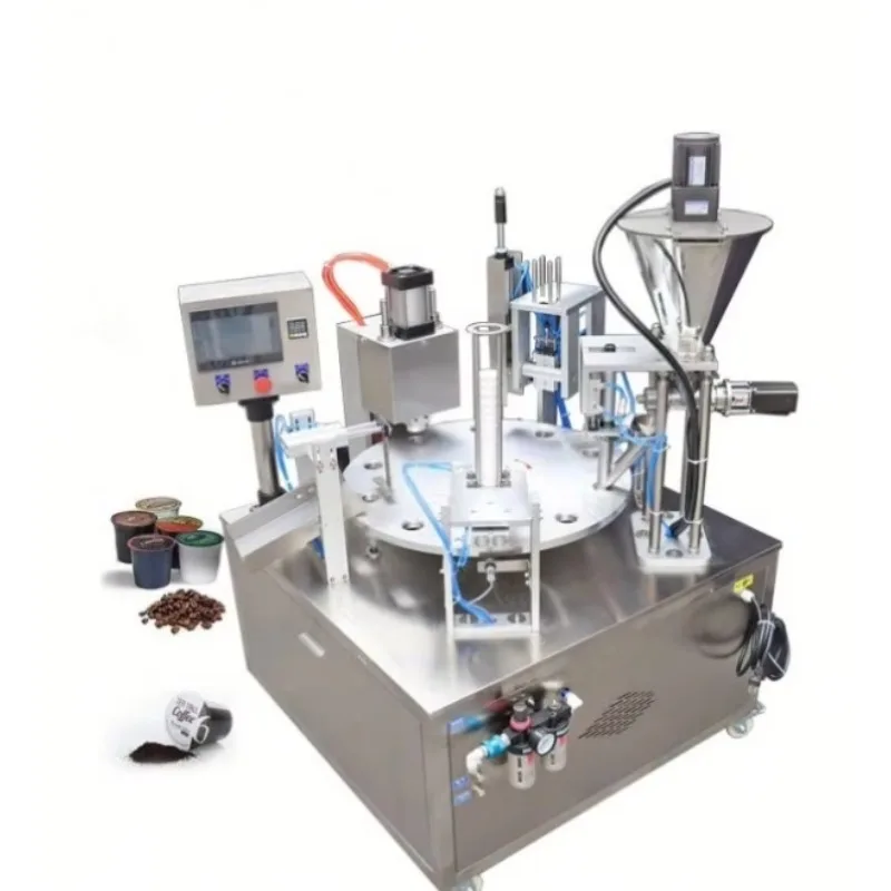 

Rotary Type Automatic Plastic Coffee Cup Filling and Sealing Machine