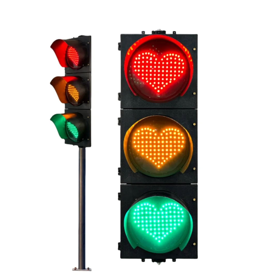 Поддельный фонарь безопасности для дорожного движения, светодиодный светильник в форме сердца, настенный красный Kamper, наружное освещение, безопасность на дорогу