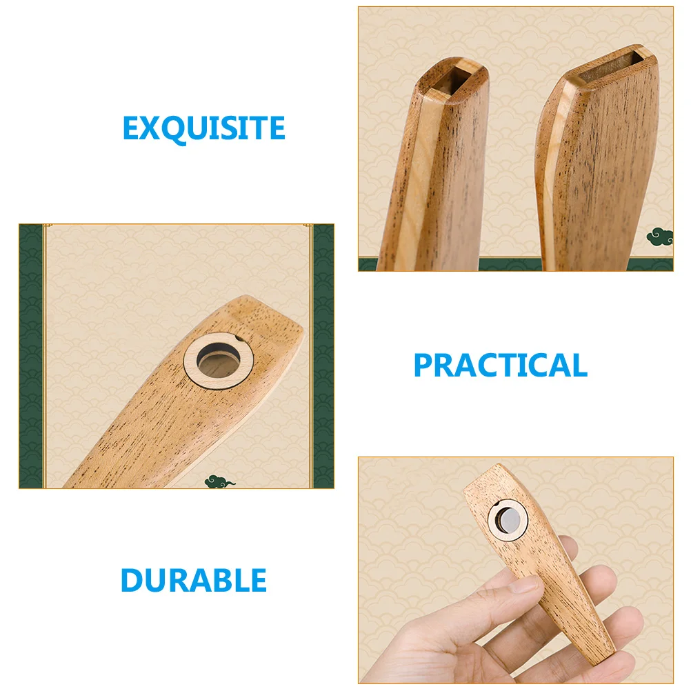

Wooden Flute Kids Kazoo Childrens Musical Instruments Toy Kazoos for Starter Professional Girl