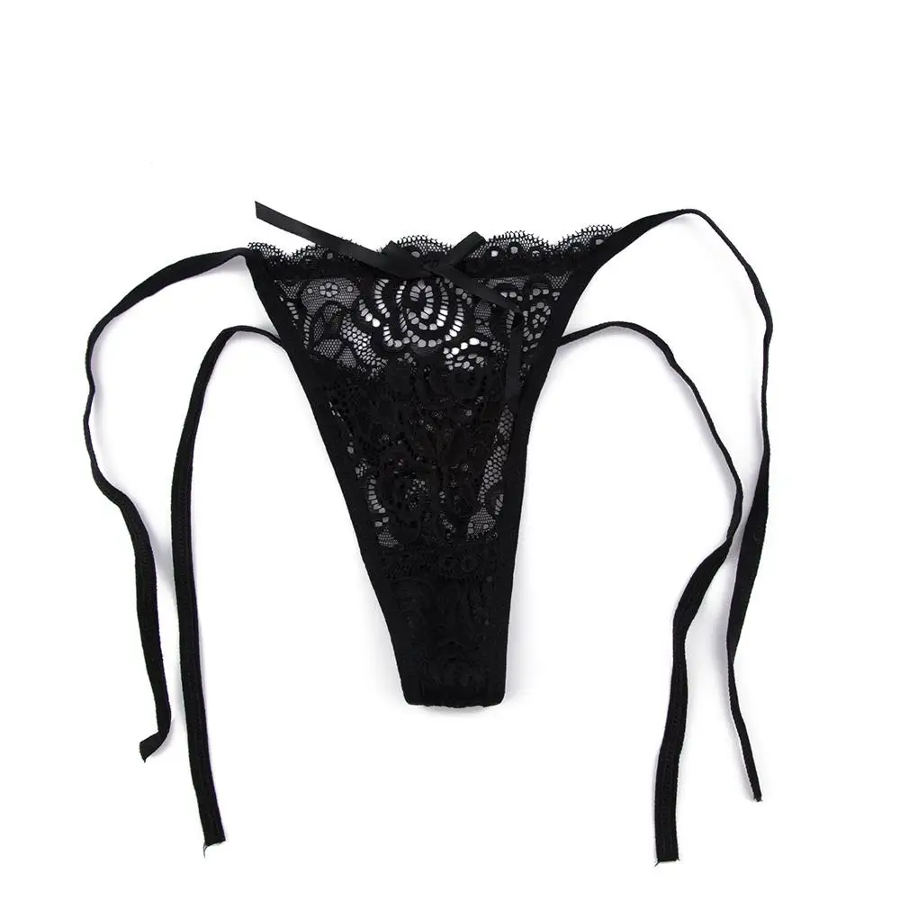 

G-string Sexy Intimates Low Waist Briefs Knickers Transparent Lingerie Lace Floral