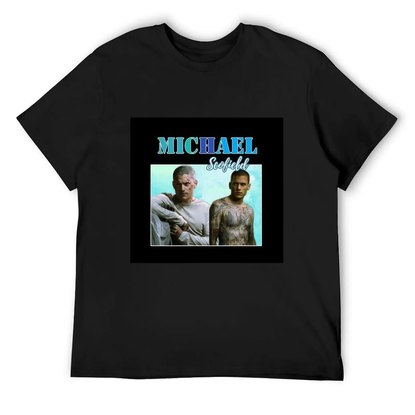 Vintage Michael Scofield T-Shirt graphic t shirt vintage kawaii clothes tee shirts for men