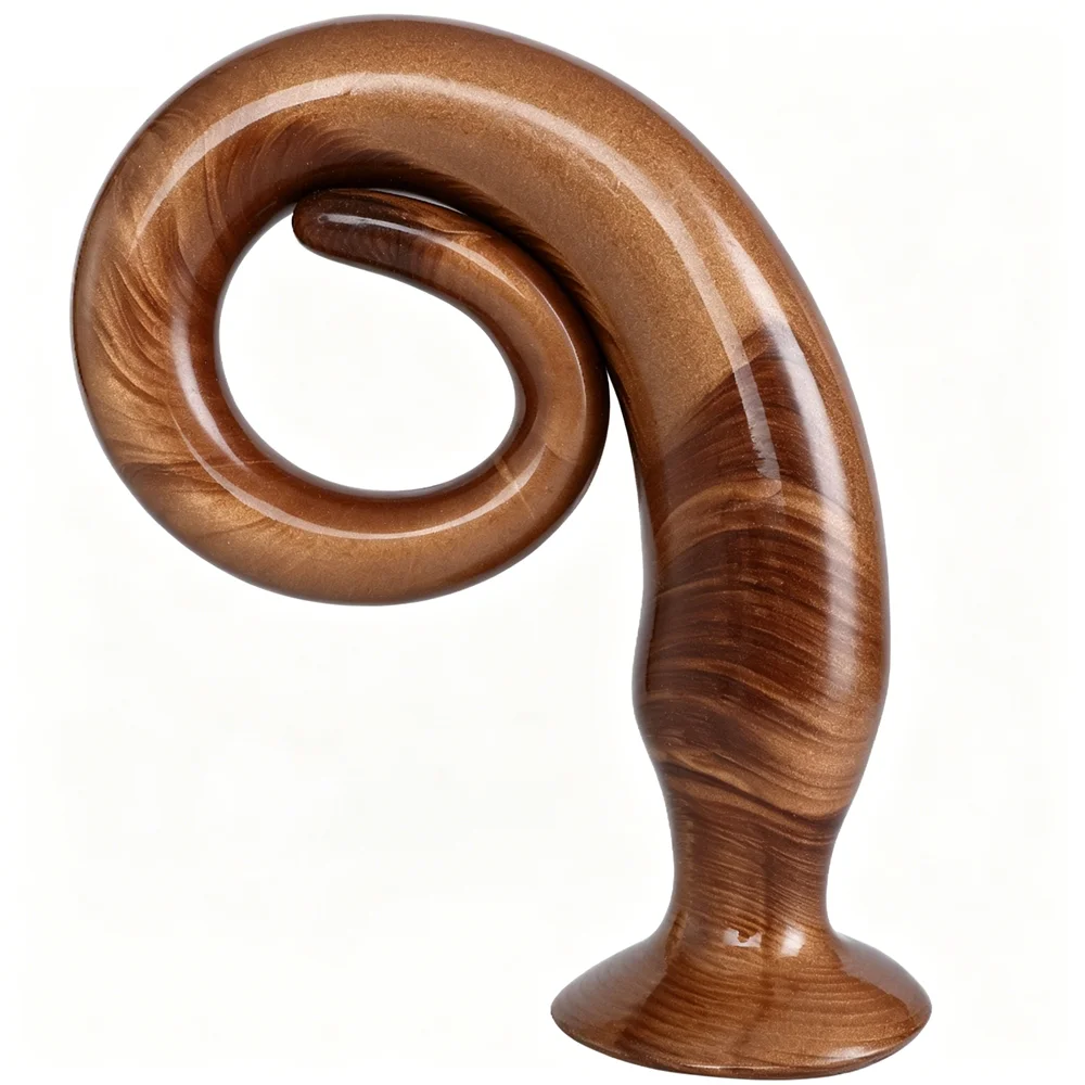 34-50CM Liquid Silicone Scale Anal Strip Butt Plug Dildo Stimulate Anus Vagina Soft Anal Dilator Couple Sex Toys For Women Men