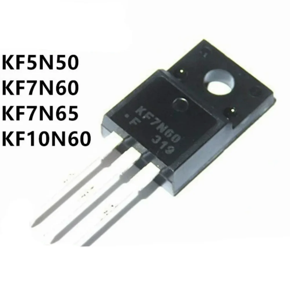 4PCS KF5N50 7N65 10N60 7N60 5N60 F D N-Channel MOS FET TO-220F