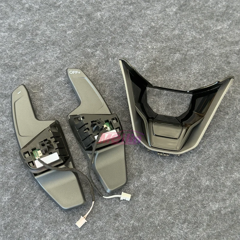 مناسبة لعجلة القيادة من الجيل الثامن لسيارة فولكس فاجن، شعار R الجديد، الغطاء العلوي لعجلة القيادة من الجيل الثامن، مجاذيف التحول #2