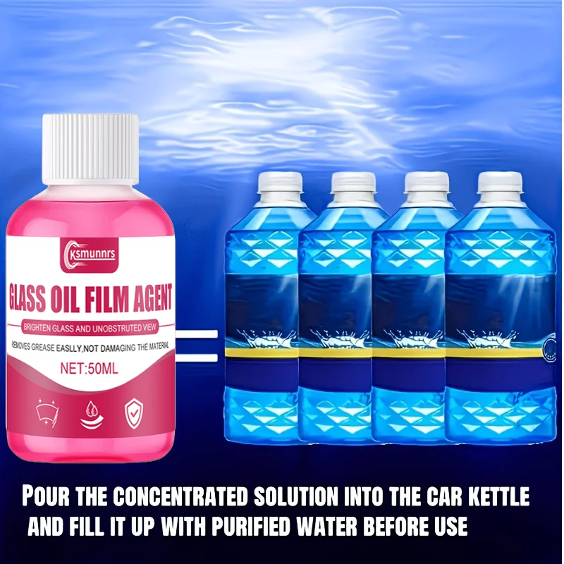 New Concentrated glass wiper fluid, maintaining smoothness and no stripes, quickly restoring clear visibility of the glass