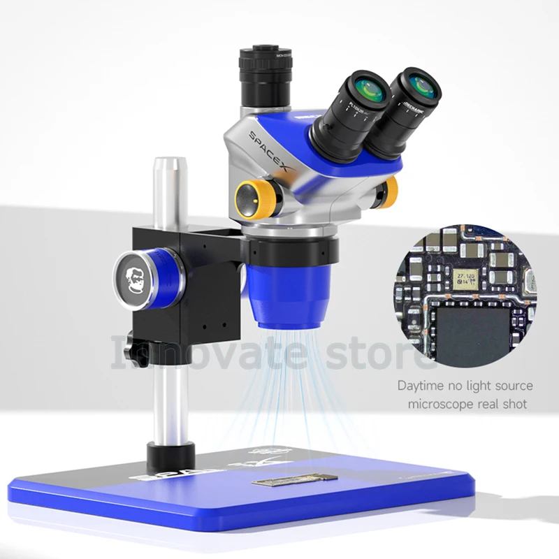 MECHANIC SPACE X-B11/SPACE X-TSD Triocular Microscope 6.5X-52X Continuous Zoom for Mobile Phone PCB Welding Repair Tool