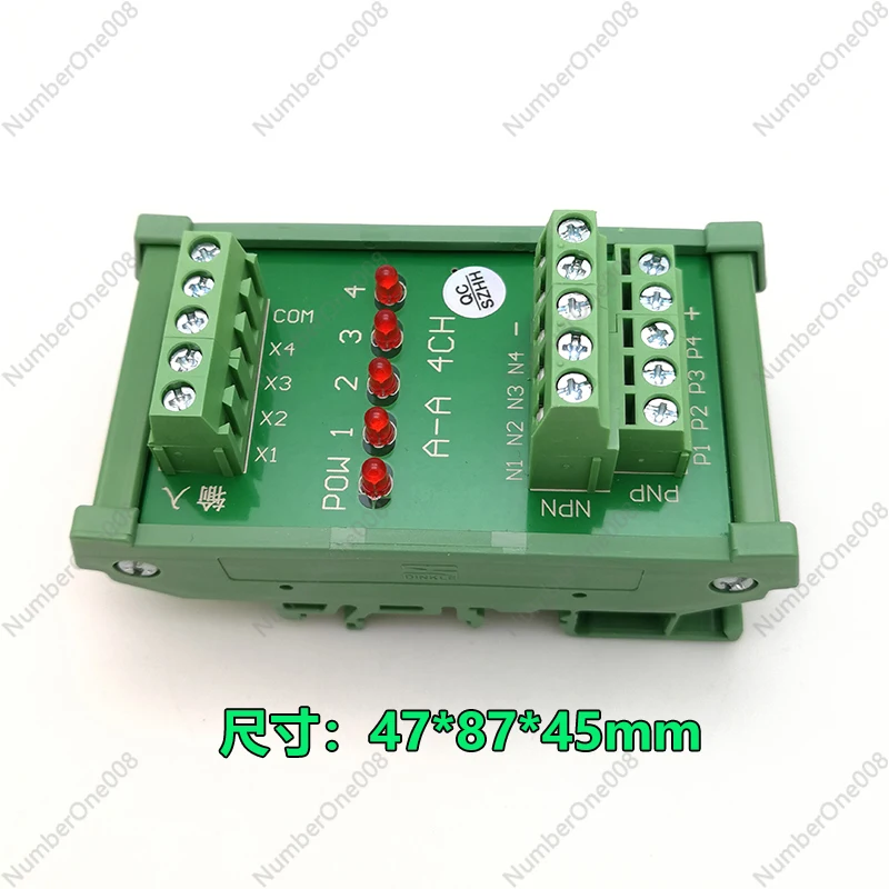 4ch Optocoupler Isolation Board High and Low Level Signal Polarity Conversion Module