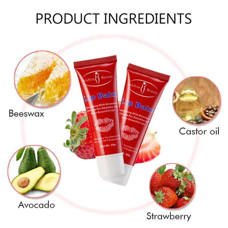 Long-lasting moisturizing, nourishing, moisturizing lips, Soft, anti-cracking and Repairing Lips, Fruit Essence Lip care product