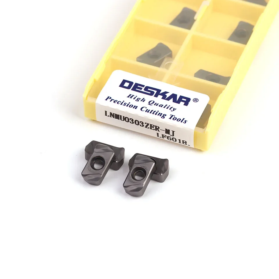 

10 шт. DESKAR LNMU0303ZER MJ LF6018 твердосплавная вставка токарный станок токарная внутренняя пластина фрезерный станок с ЧПУ для фрезерной обработки