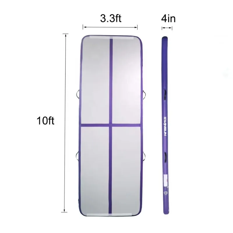 

5M Air Track Trampoline Gymnastics Mat, Blue & Pink Inflatable , Suitable for Taekwondo, Yoga & Gymnastics Tumbling Training