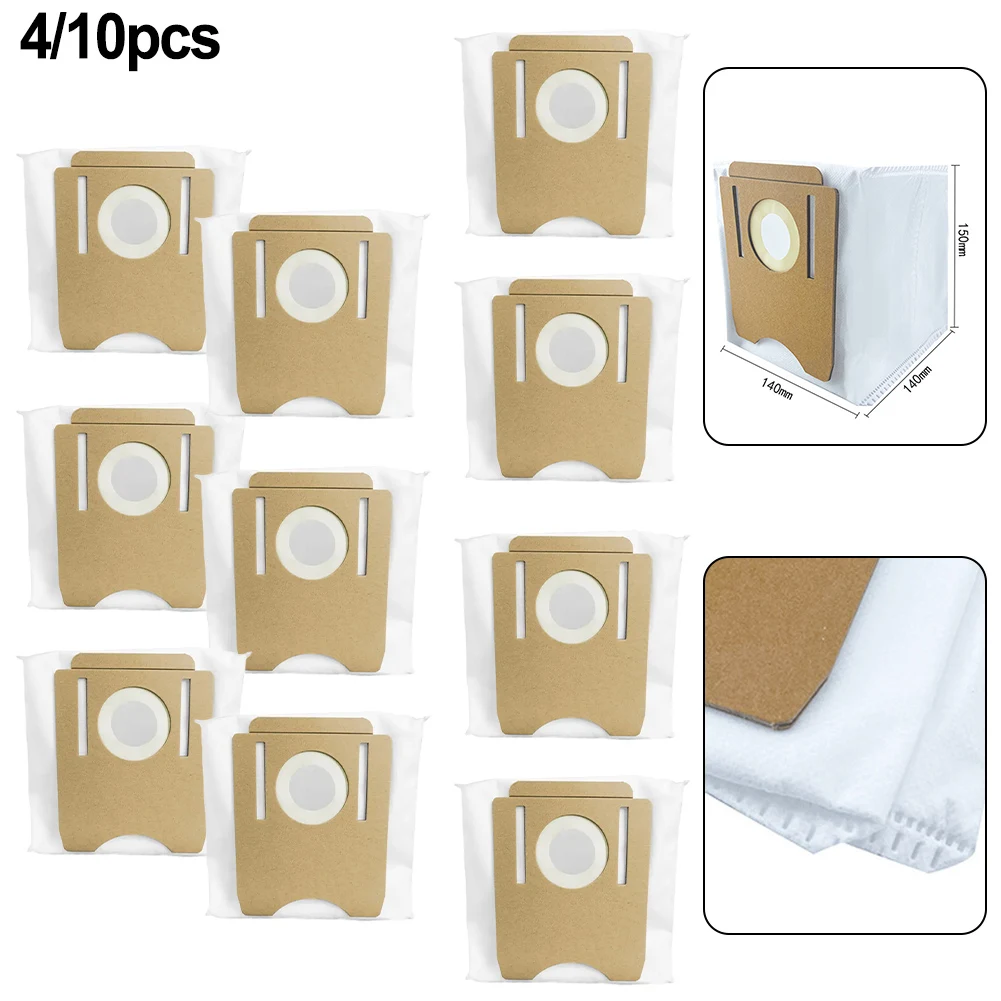 4/10pcs Nonwoven Fabric Dust Bags For Midea S8, S8 Plus For CLIEN T24 For ThinkAir RV50 Pro Vacuum Cleaner Replacement Dust Bag