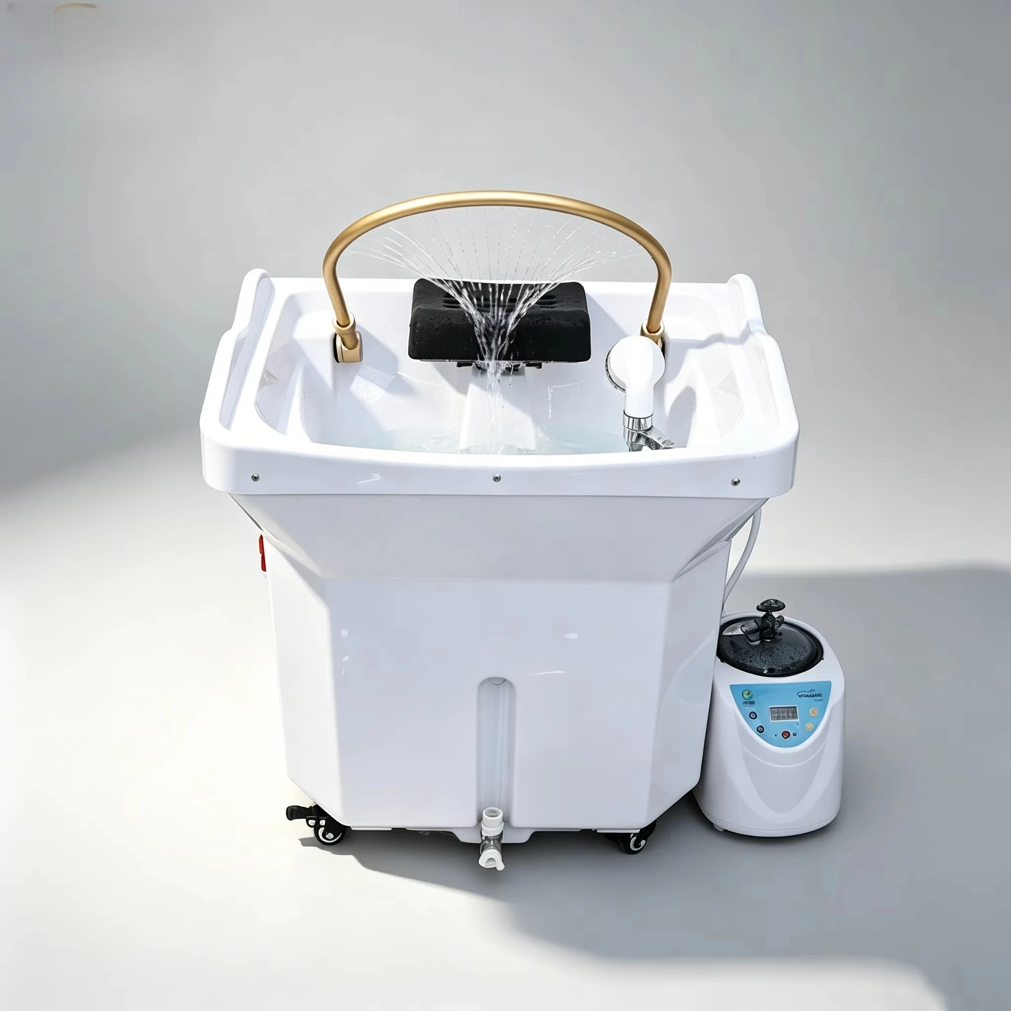 

Movable Shampoo Basin, Head Spa for Beauty Salons, Used in Beauty, Hairdressing, and Massage Shops, with 60-liter Water tank