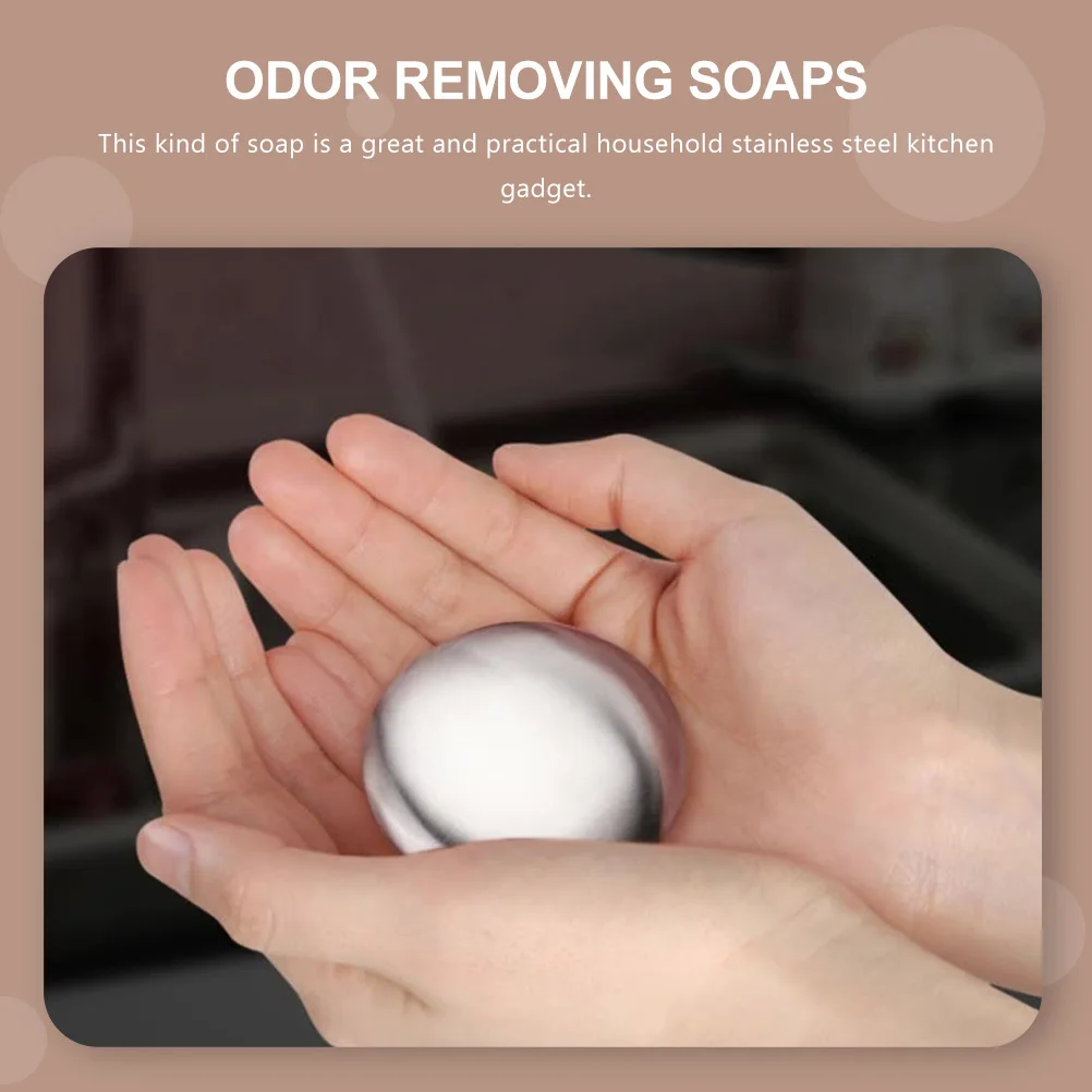 

1 Set Stainless Steel Soap Kitchen Odor Removing Tool For Fridge Cooking Smell Stainless Steel Kitchen Soap Odor Absorbing Soaps