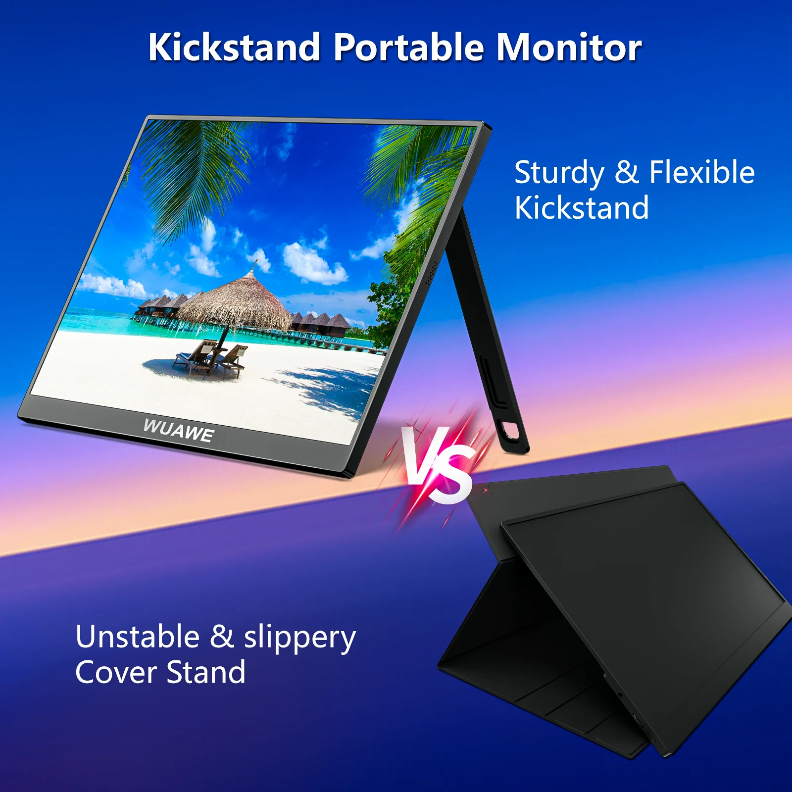 

New 2024 120hz Gaming Portable Monitor for Laptop, 16inch 1200P PC Display IPS LCD FHD External Second Computer Screen for Phone