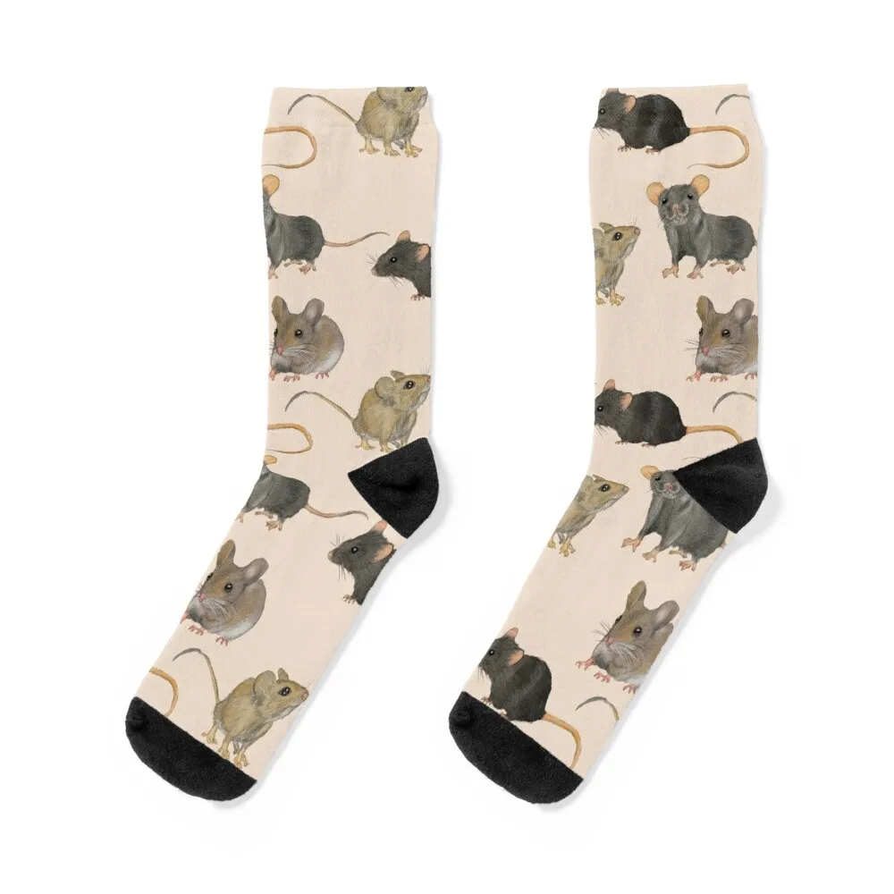 

Мышь. Мыши и другие мыши Носки рождественские подарки хоккейный новогодний дизайнерский бренд Носки для мужчин и женщин