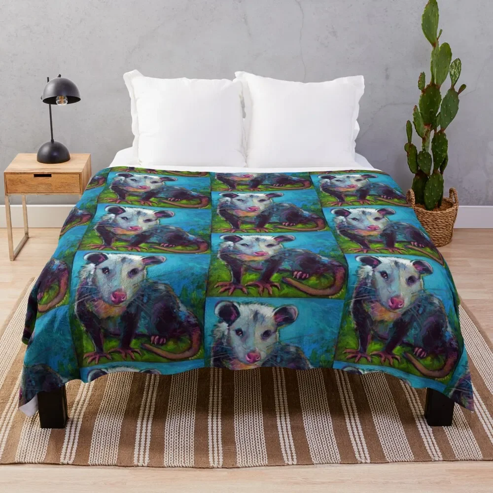 

Beethoven the OPOSSUM by Robert Phelps Throw Blanket Flannel For Baby Decorative Sofa Nap Blankets