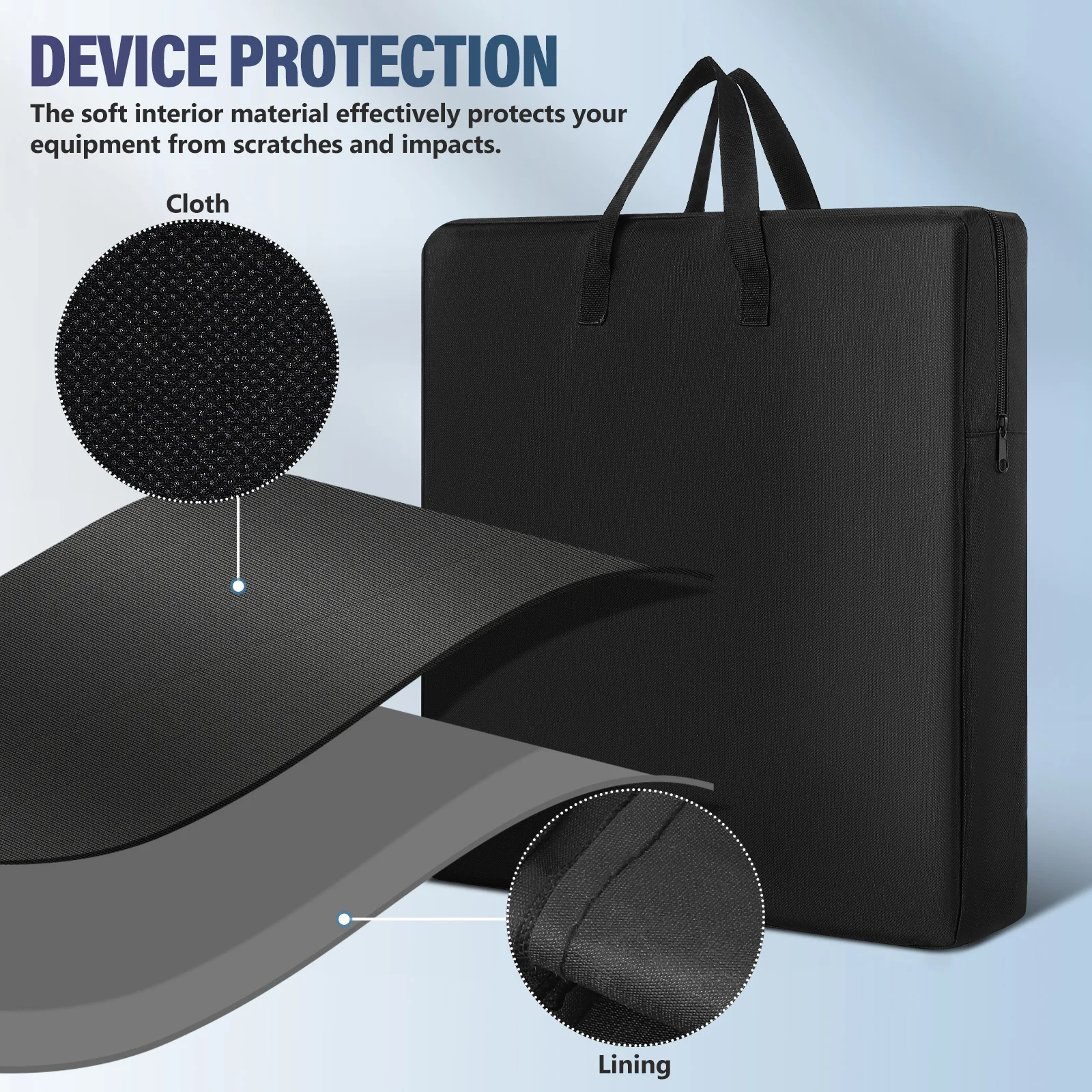 18 Inch Portable Ring Light Transport Bag Waterproof Storage Case for Phone Camera Lighting Accessories Protective Ring Light