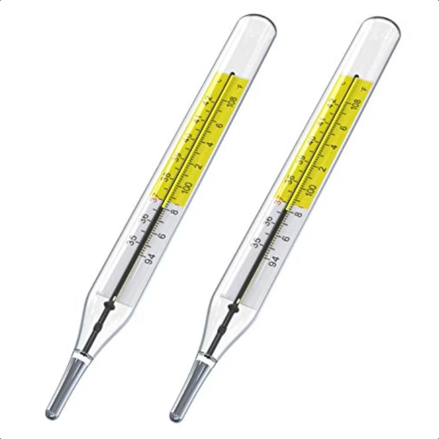 CF 2PK quecksilberfreie traditionelle Glasthermometer mit zwei Skalen