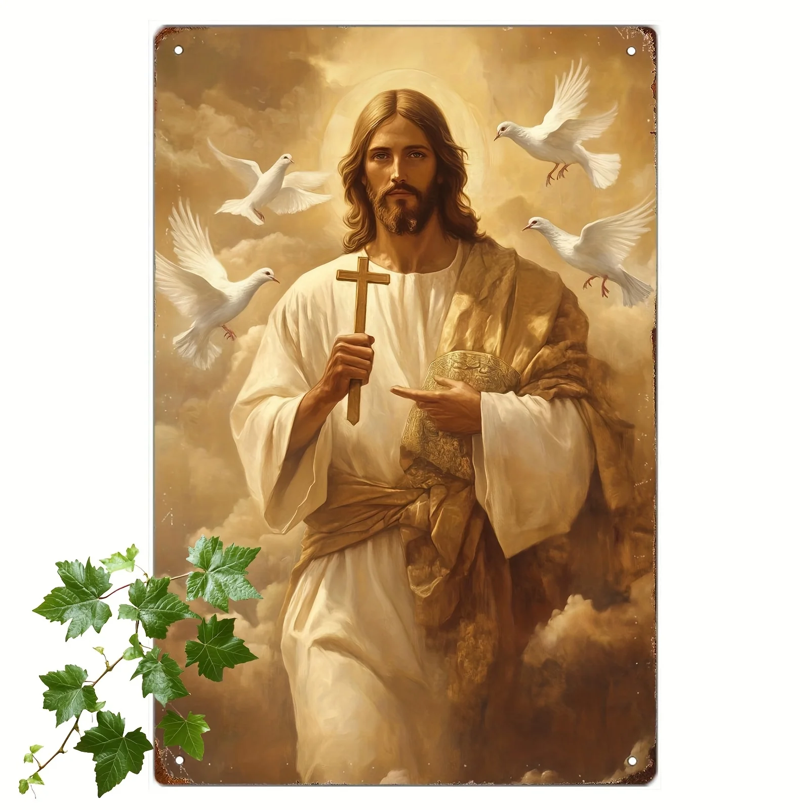 **Bianree 2D Metal Sign Wall Art, 20x30cm Home Decor Plaque for Kitchen Bar Garden Outdoor Housewarming Gift**  Explanation: