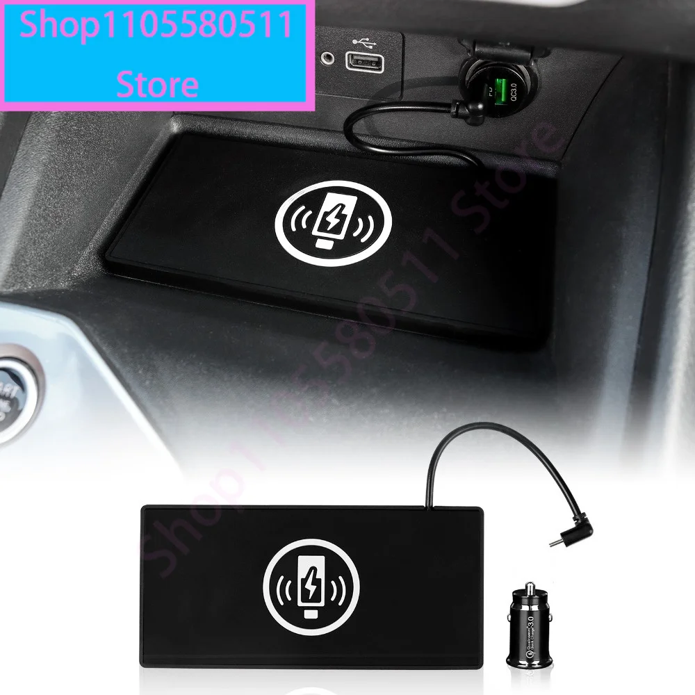 車のワイヤレス充電器パッドトリム安定した高速充電-vw-ジェッタ-2019-2023-自動センターコンソール収納ボックス装飾アクセサリー
