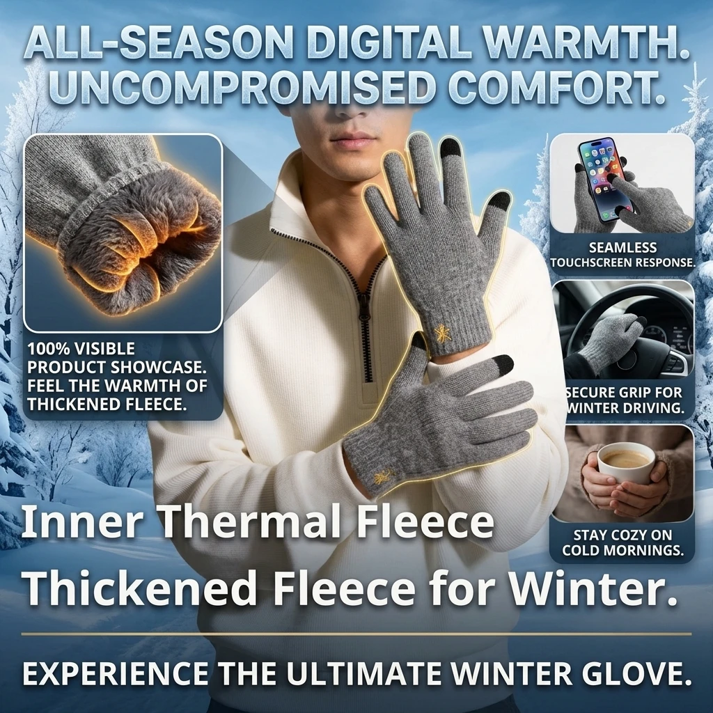 Luvas Térmicas de Lã Masculina - Wool Glove Lined avaliação e preço