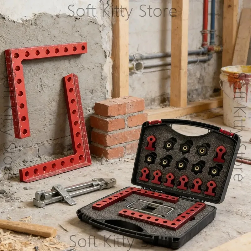 Corner Clamps for Woodworking Right Angle Clamping Aluminum Alloy Jig 90 Degree Positioning Tool for Woodworking Framing