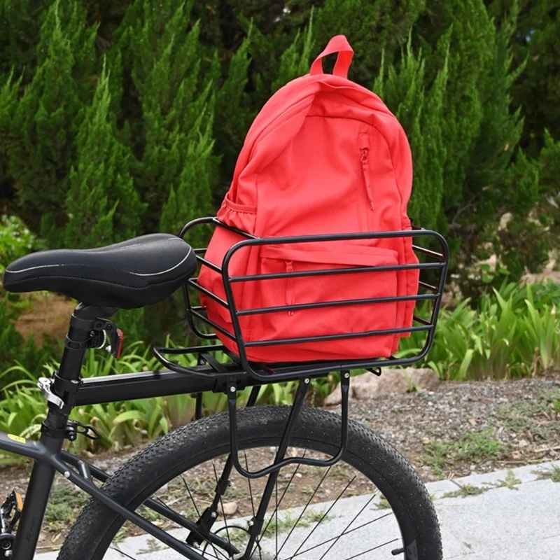 Multipurpose Rear Bike Basket Large Capacity Bicycles Cargo Basket For Shopping Tool And Pet Transport