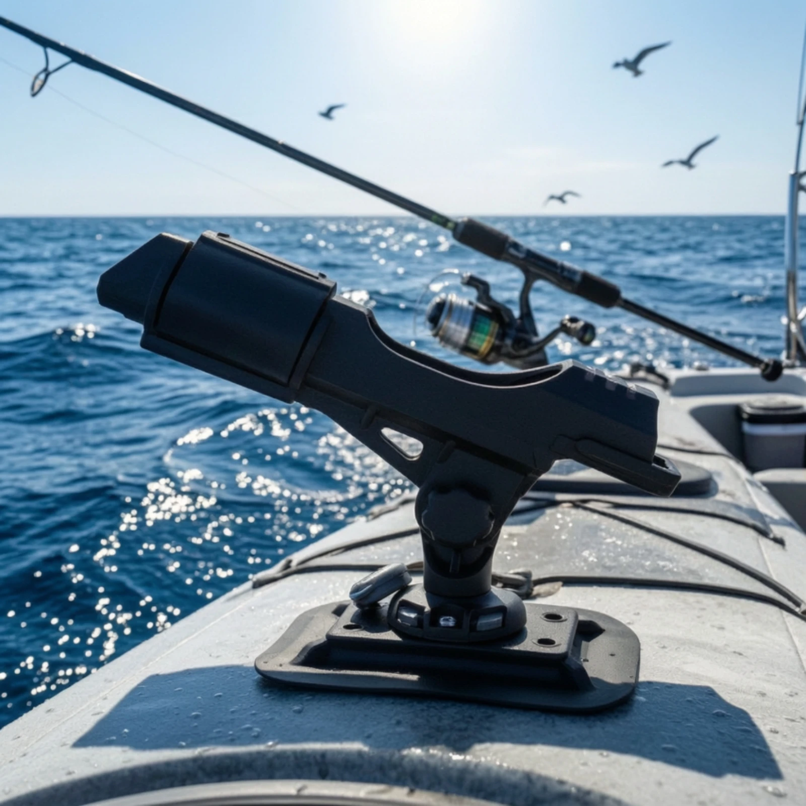 Fishing Rod Holder Mountable Kayak Rod Holder Compact Easy to Install for Anglers